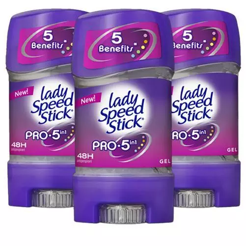Lady Speed Stick Pro 5-In-1 Gel Déodorant Antitranspirant Frais Parfumé Lot De 3