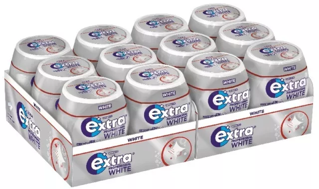 Wrigleys Extra Professional White - Kaugummi - 12 Dosen je 50 Stück