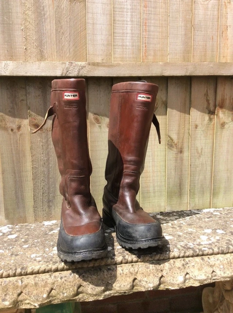 HUNTER CROWN LEATHER boots PicClick UK