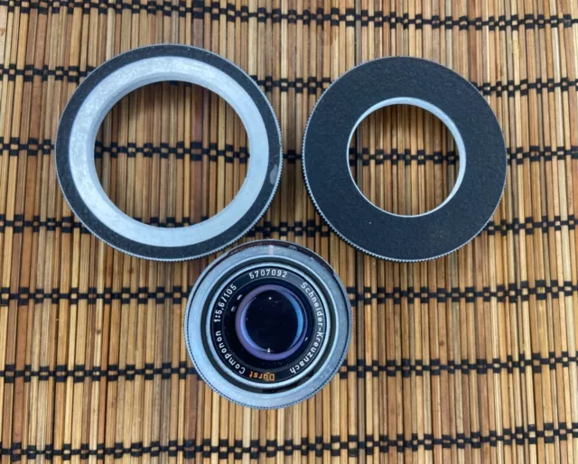 DURST SCHNEIDER COMPONON 105mm f 5.6 obiettivo ingranditore M40 per IFF piastre