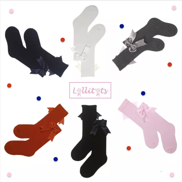 Chaussettes double arc filles rom espagnoles genou haut satin neuves avec étiquettes différentes couleurs