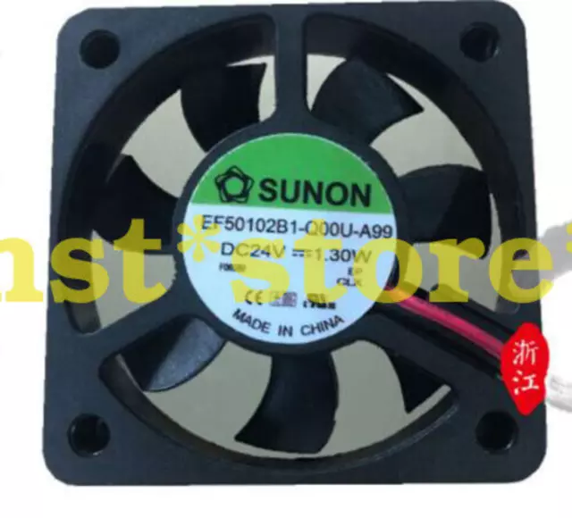 1 PCS Brand New SUNON EF50102B1-Q00U-A99 DC24V 1.30W Cooling Fan