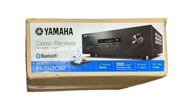 Yamaha R-S202 Stereo Receiver with Bluetooth 100 Watts per Channel Open Box