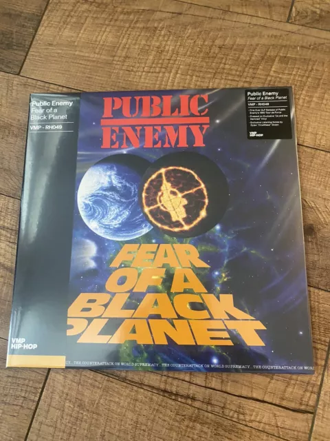 Public Enemy Fear Of A Black Planet Blue Swirl 2LP Vinyl Me Please VMP RH049