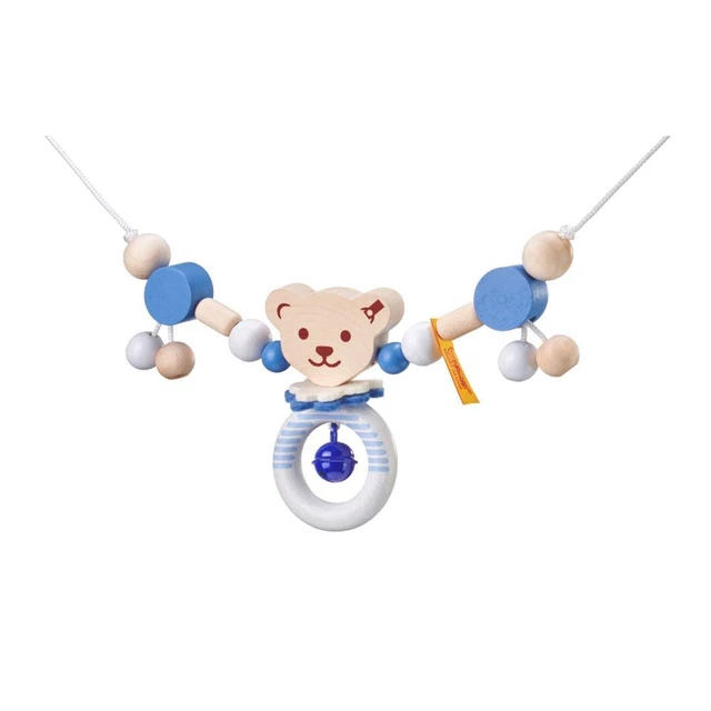 Selecta Steiff Chaîne de poussette Chaîne de poussette Jouet bébé bleu