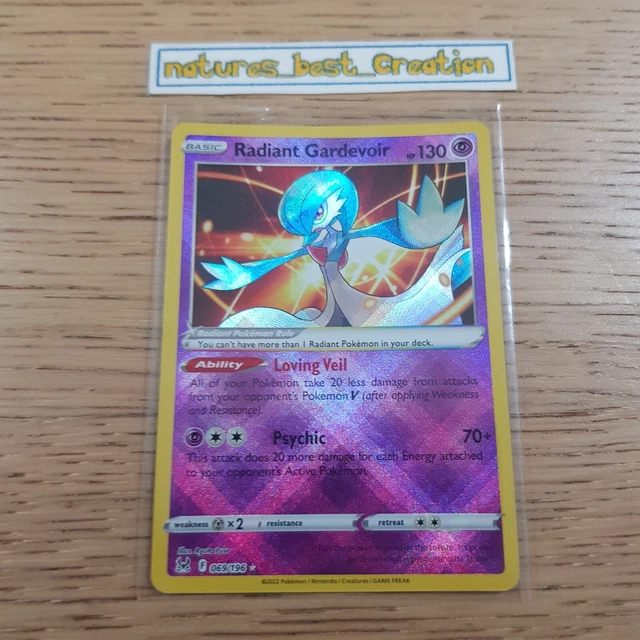 MINT CONDITION GARDEVOIR 069/196 Holo/Shiny Pokemon Card, Lost Origin