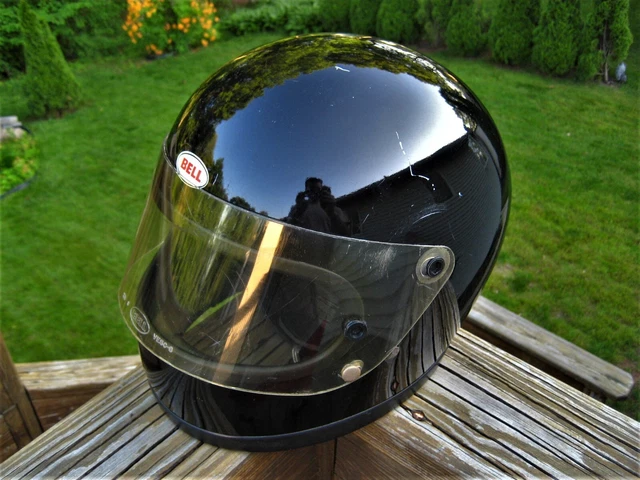 Vintage 1980 Bell Star II Snell '75 Black Helmet Size: 7 1/2 (60cm)