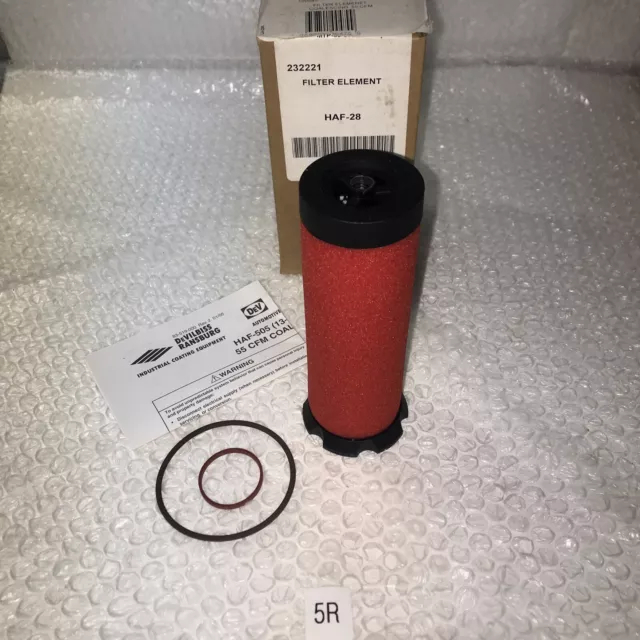 **New HAF-28 Coalescing Filter Element with O-ring for Devilbiss#Fast Shipping #