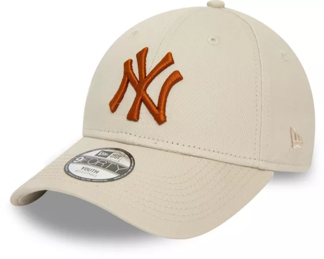 New York Yankees Kids New Era 9Forty League Essential Stone Baseball Cap