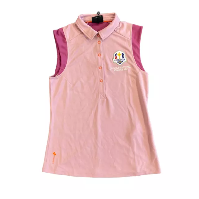 Polo da donna Ryder Cup (taglia XS) verde golf galvin senza maniche - nuova