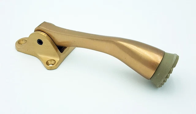 Glynn Johnson Kick Down Door Holder Bronze 4" NOS