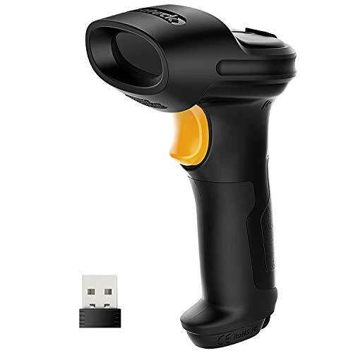 Barcode Scanner, Wireless Scanner, 2600mAh Battery, 35M Range, Automatic