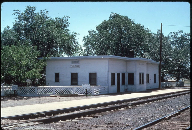 UP Union Pacific Thompson Springs, UT depot duplicate slide
