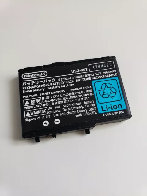 Genuine OEM Nintendo DS Lite DSL NDSL USG-003 1000mAh Battery Tested *USA*