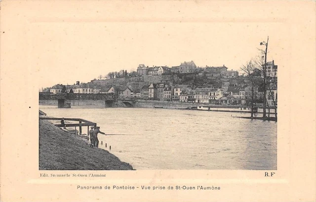 Cpa 95 Panorama De Pontoise Vue Prise De St Ouen L'aumone