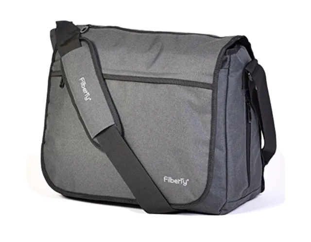 New Filberry Messenger DIAPER BAG for DADS & MOMS to share baby care!