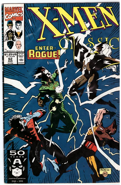 X-Men Classic #62 (1991) Marvel Comics Mike Mignola Cover Newsstand
