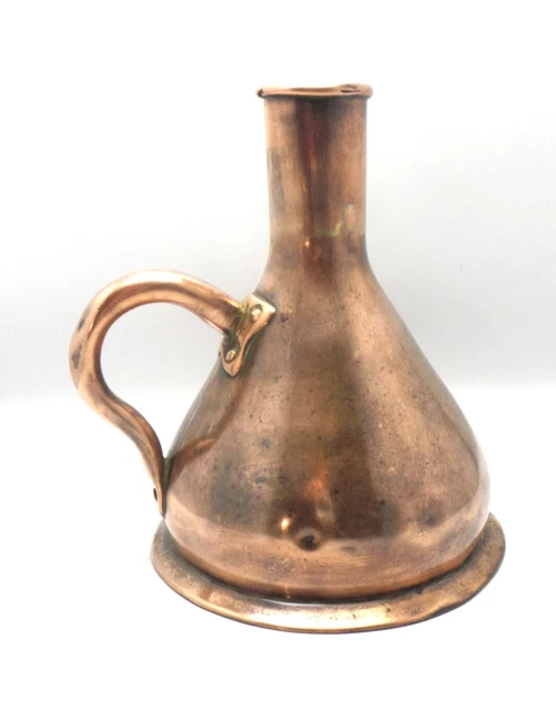 Antique 18Th / 19Th Century Copper Jug / Vessel- Dovetail Joints