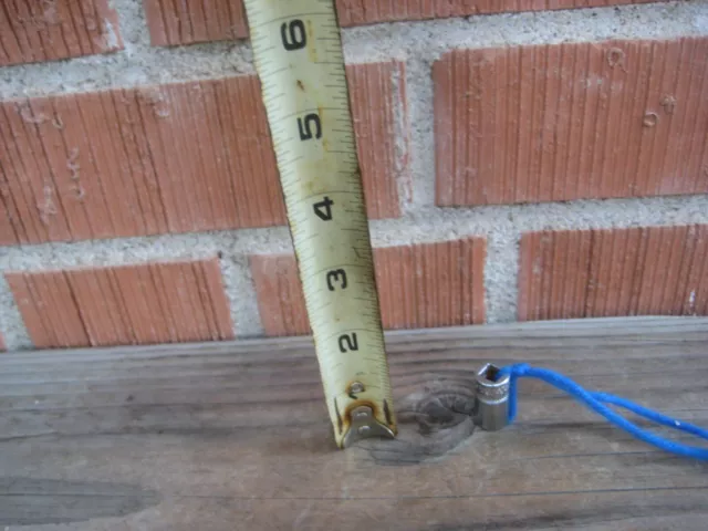 1950s 1/4" Dr. x 1/4" Size INDESTRO SUPER Double Square Socket 2808S & 8 Pt USA