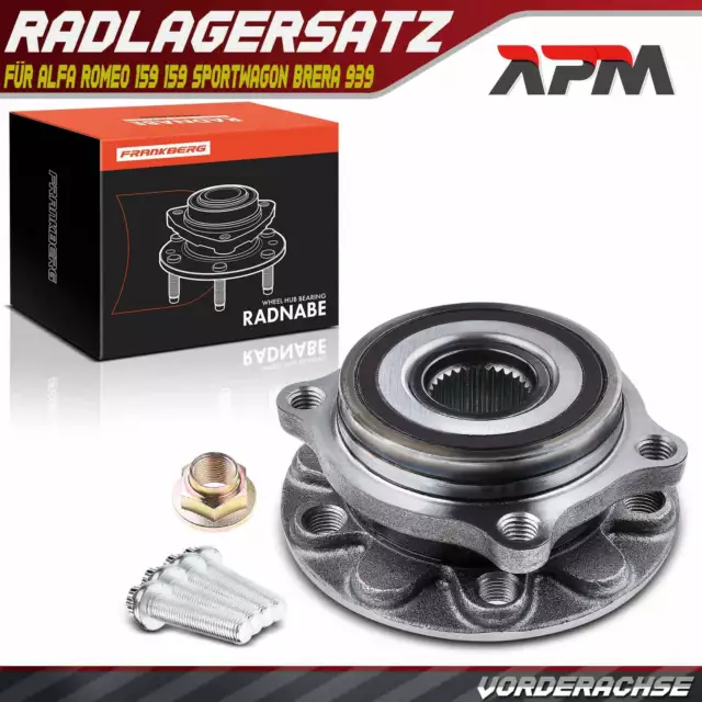 1x Radnabe Radlagersatz Vorderachse für Alfa Romeo 159 159 Sportwagon Brera 939