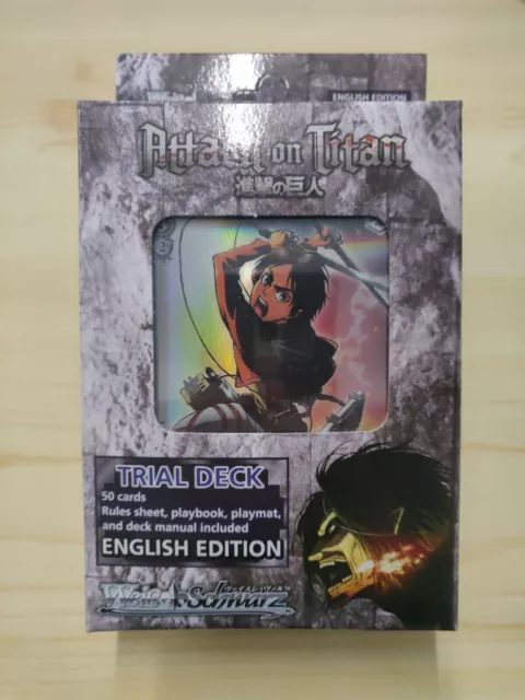 Weiss Schwarz Attack on Titan Trial Deck English New Sealed #1