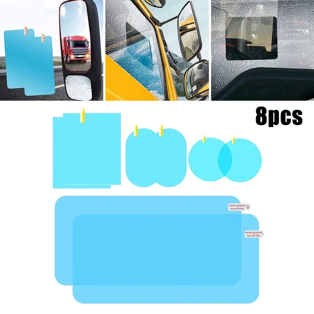 Práctica lámina adhesiva resistente a la lluvia 8 piezas/juego antiherrajes universal