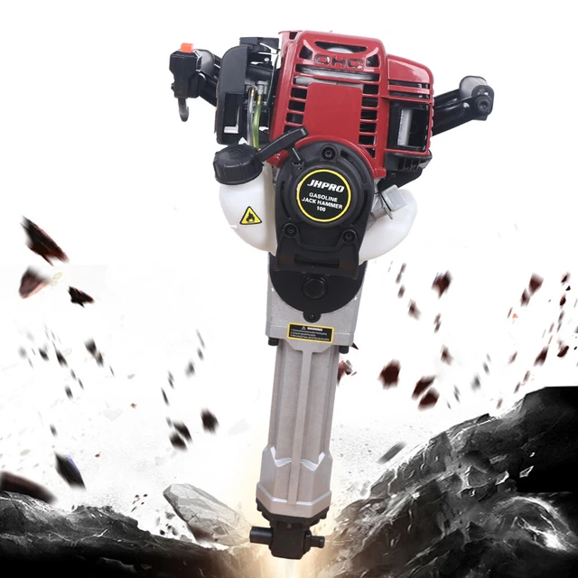 4 STROKE GAS Powered Demolition Jack Hammer Concrete Breaker Drill Jack