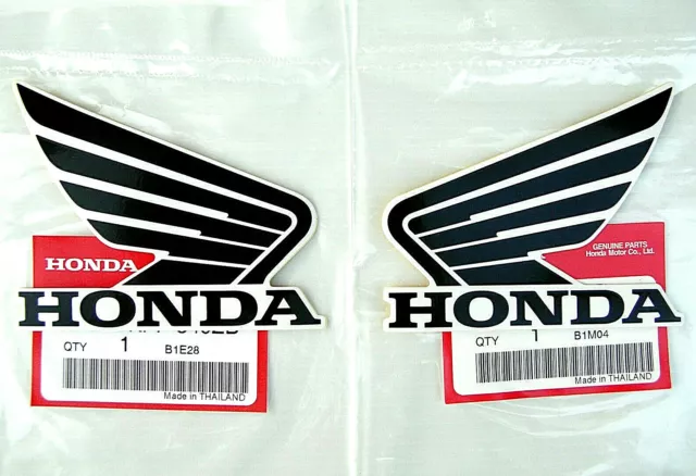 ORIGINAL Honda-Wing Flügel-CBR 500R-9,5cm-Tank Aufkleber-SCHWARZ/WEISS-95mm