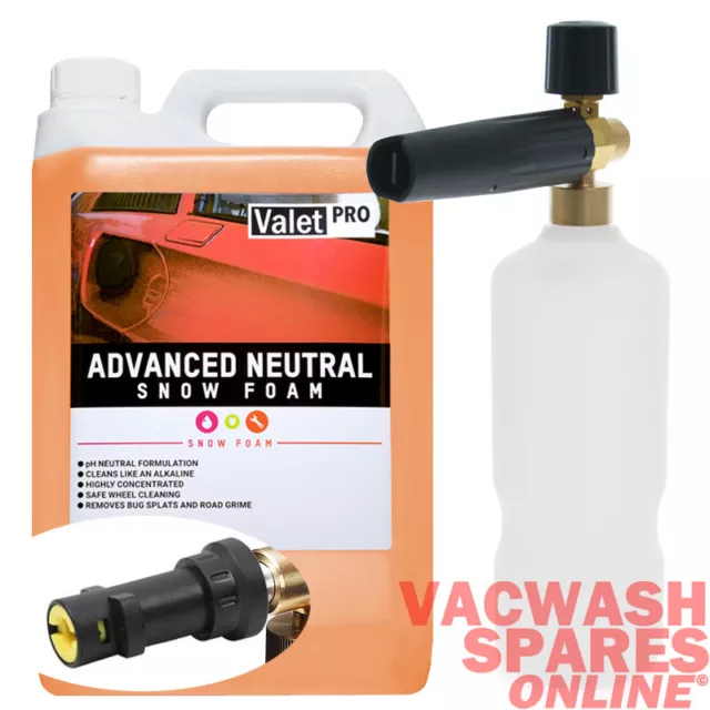 Professional Snow Foam Lance & Valetpro Adv Neutral Foam 5L *Karcher K Series*