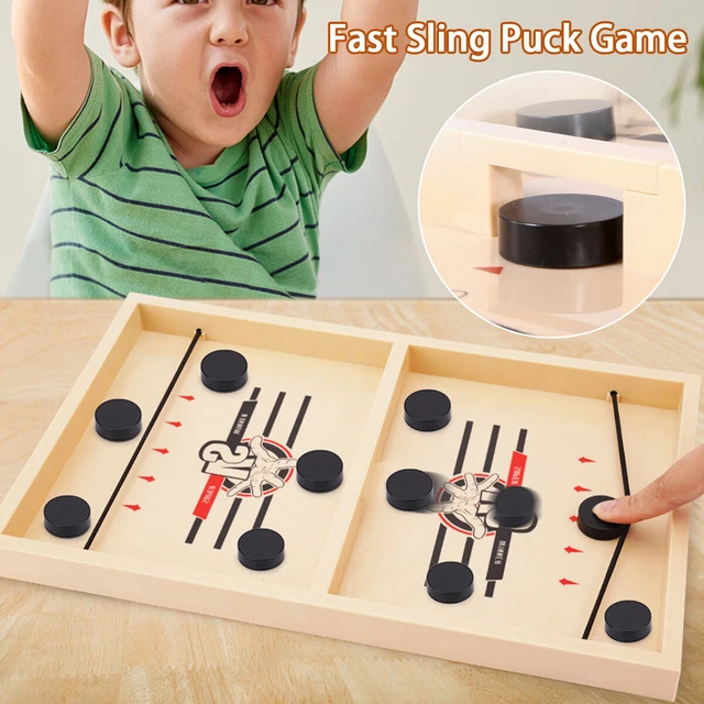 Fast Sling Puck Game ,Slingshot Games Toy,Paced Winner Board Games Toys For Kids Adults Large Size