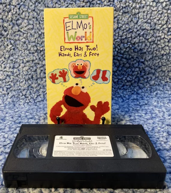 Sesame Street: Elmo Has Two! Hands, Ears & Feet VHS 2006 Kids Educational