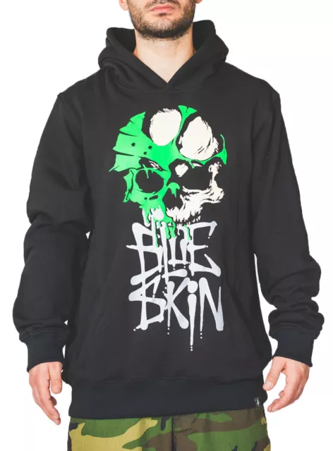 Felpa con cappuccio The Blueskin "Skull" - Baggy Skate Hip Hop fbs27