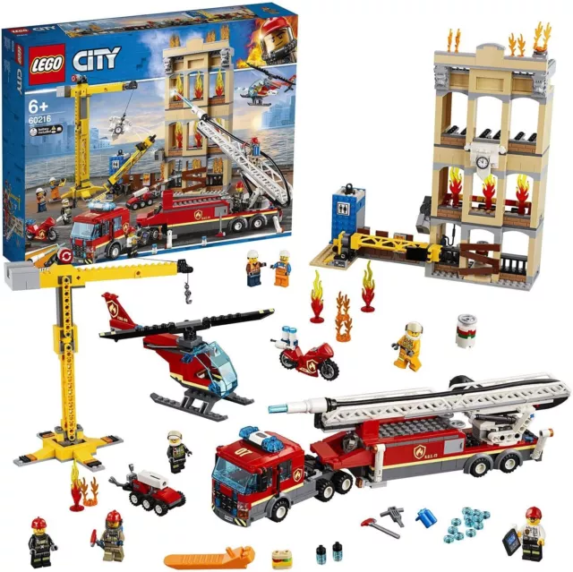 🔥 LEGO City 60216 : Les Pompiers du Centre-Ville