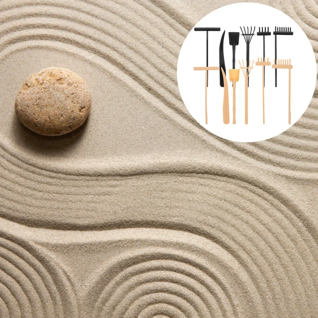 1 Set Sicher Kleine Zarte Zen Sand Fach Werkzeug Sandkasten Für Desktop Hause
