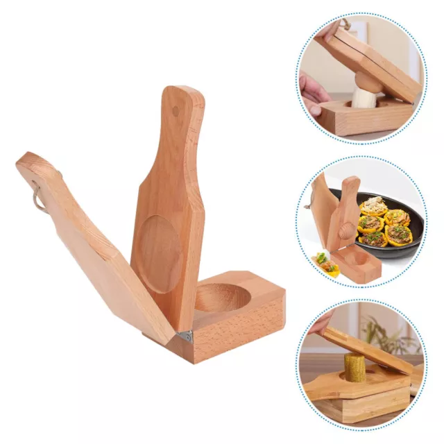 Crusher Smasher Tool Tostone Press Wooden Tostones Maker