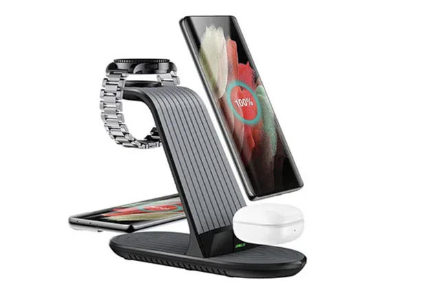 4 In 1 Qi Fast Wireless Charging Station Support Samsung Galaxy for Jonwelsy