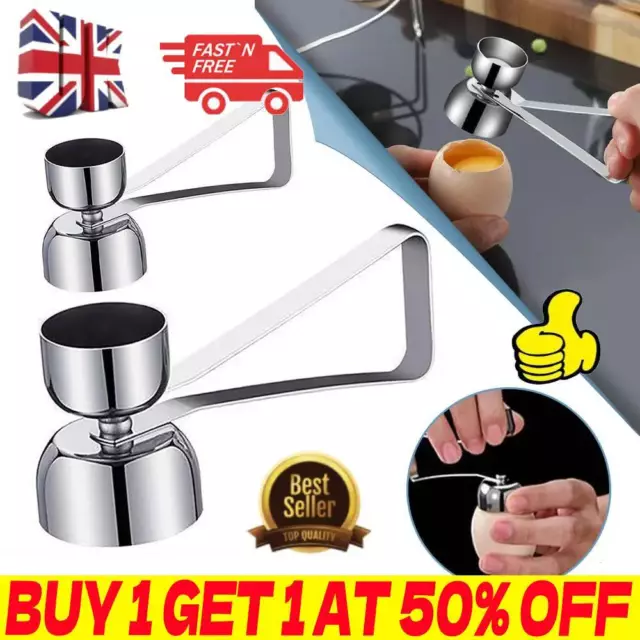 Egg Topper Eggshell Cutter Egg Cracker Shell Opener Stainless Steel Boiled Eggs