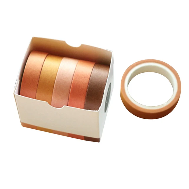 5 rouleaux Antumn feuilles Washi Tape Set - Coupons de cadeaux Tapes - Washi