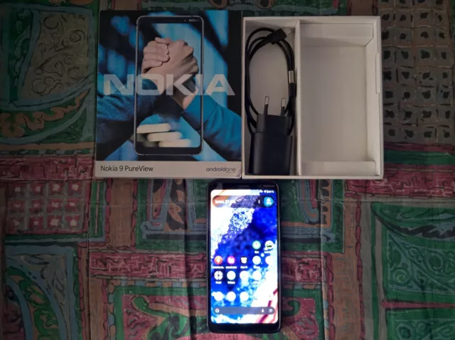 Nokia 9 PureView 128 GB 20 Megapixel Android 10 con funda y  en su caja