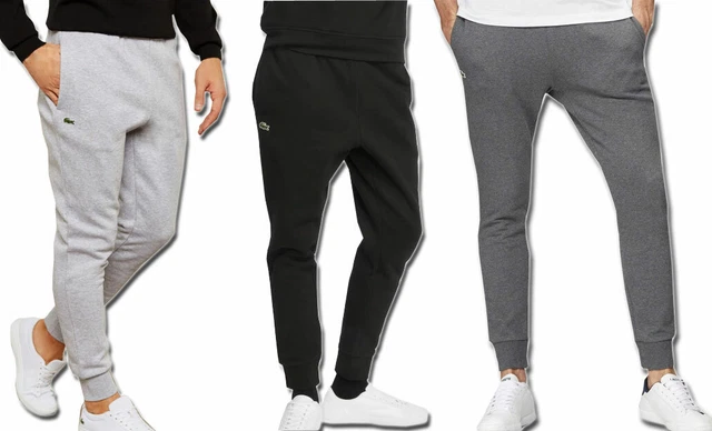 Lacoste Logo Pantaloni da Ginnastica Sport Jogger Fitness Stile Felpati Tuta Di