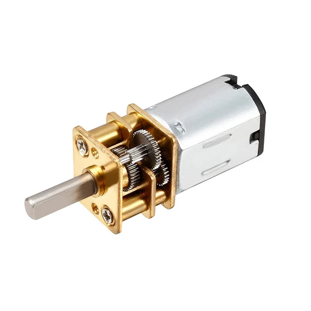 uxcell Micro Speed Reduction Motor DC 12V 1000RPM with Full Metal Gearbox 0.18