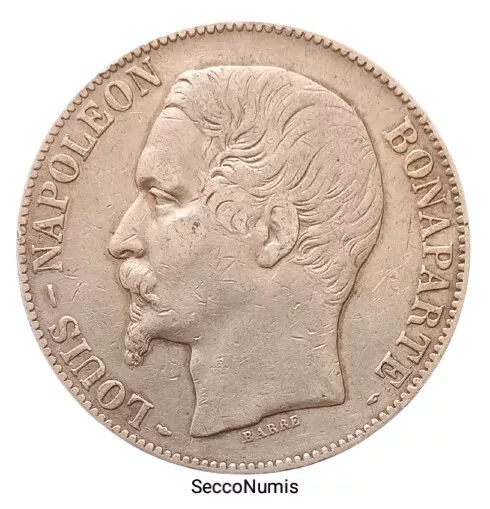NAPOLÉON III. Écu 5 Francs 1852 A Paris
