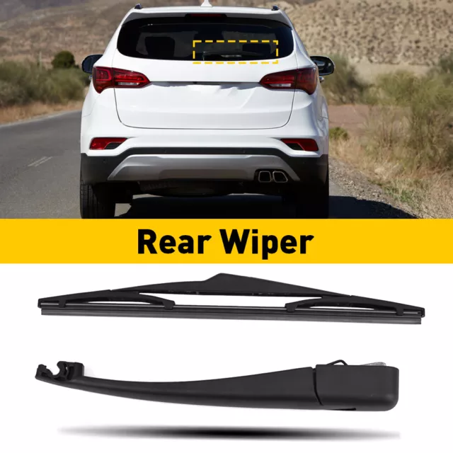 Rear Wiper Arm & Blade For Hyundai Santa Fe 2013 2014 2015 2016 2017 2018 Black