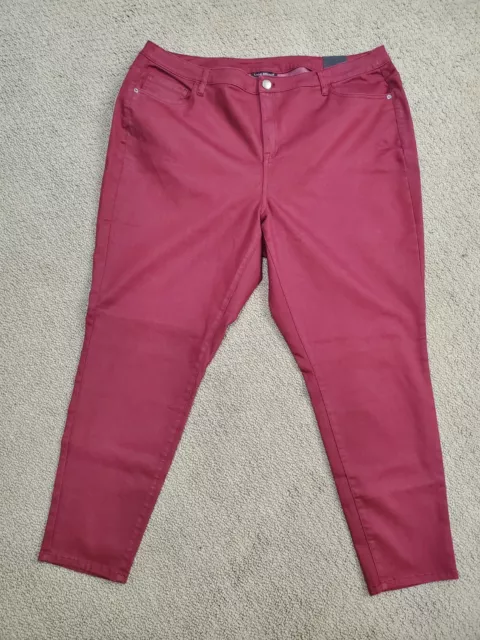 LANE BRYANT HIGH Rise Jegging Burgundy Red Stretch Size 28 NWT Pants Jeans EUR 27 98 PicClick FR