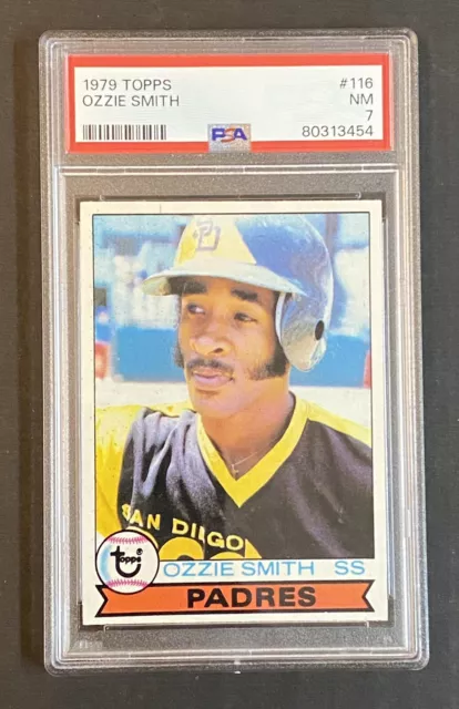 1979 Topps #116 OZZIE SMITH RC Rookie PSA 7 Near Mint CENTERED Padres HOF