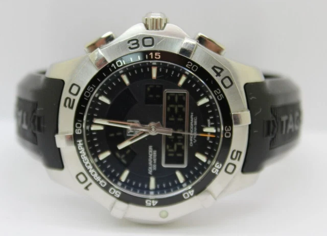 Mens Tag Heuer Aquaracer Chronotimer Multifunction Chronograph watch - CAF1010
