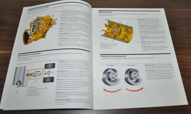 CATERPILLAR CS-433E CP-433E Walzenzug Vibratory Soil Compactor Brochure ...