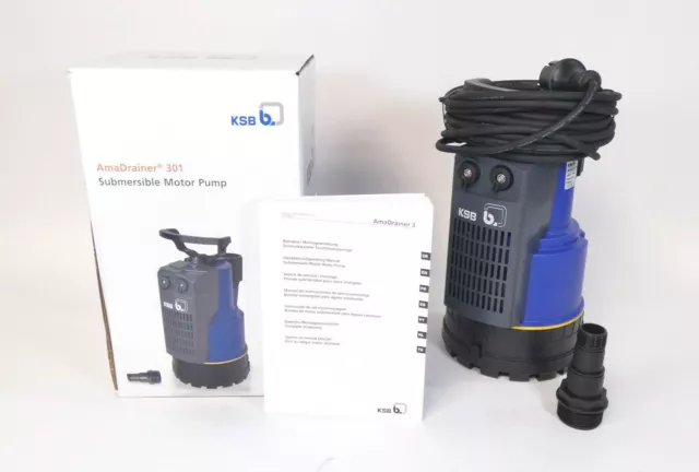 KSB AmaDrainer 301 pompa sommergibile per acqua sporca | drenaggio | 230 V~ | 1,9 A | NUOVO
