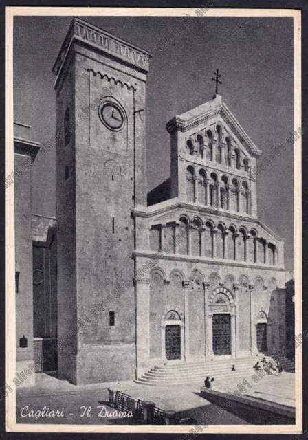 CAGLIARI CITTÀ 96 Cartolina viaggiata 1947