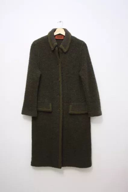 Missoni Green Over Coat Made In Italy